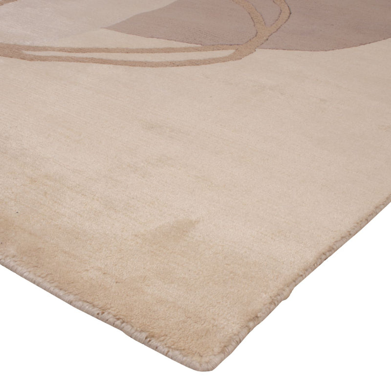 Designer Teppich 164x244cm - silber