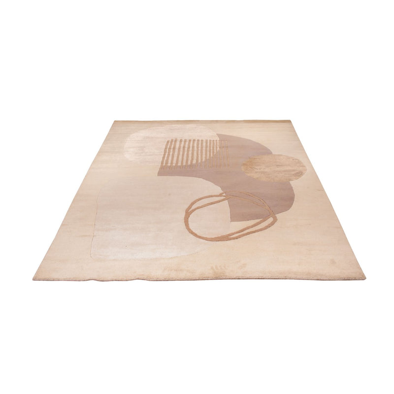 Designer Teppich 164x244cm - silber