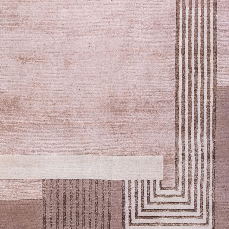 Designer Teppich 169x244cm - silber