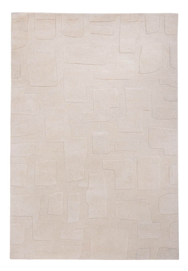 Designer Teppich 140x200cm - beige