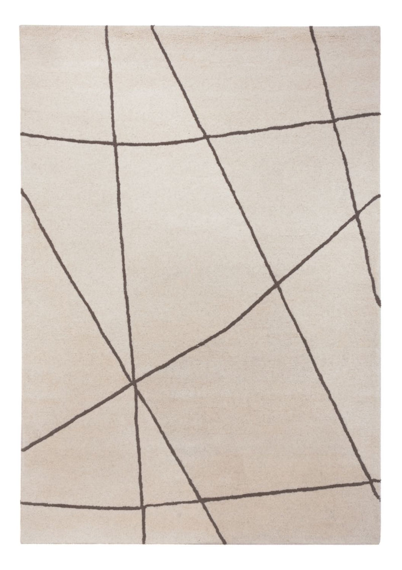 Wollteppich 140x200cm - beige