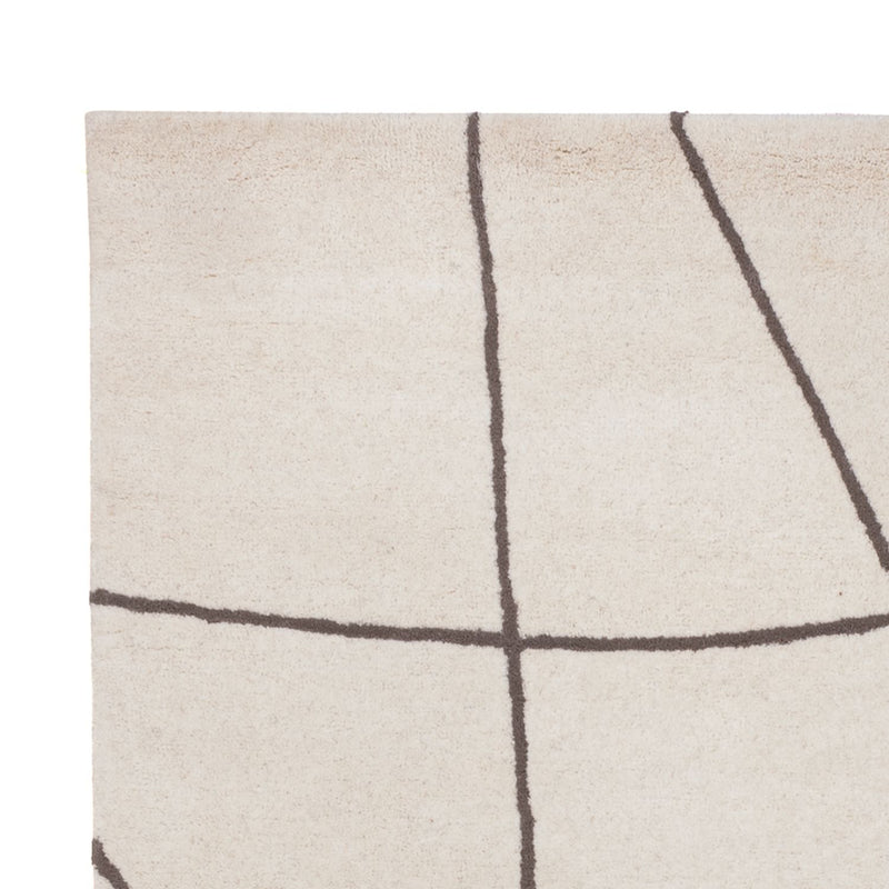 Wollteppich 140x200cm - beige
