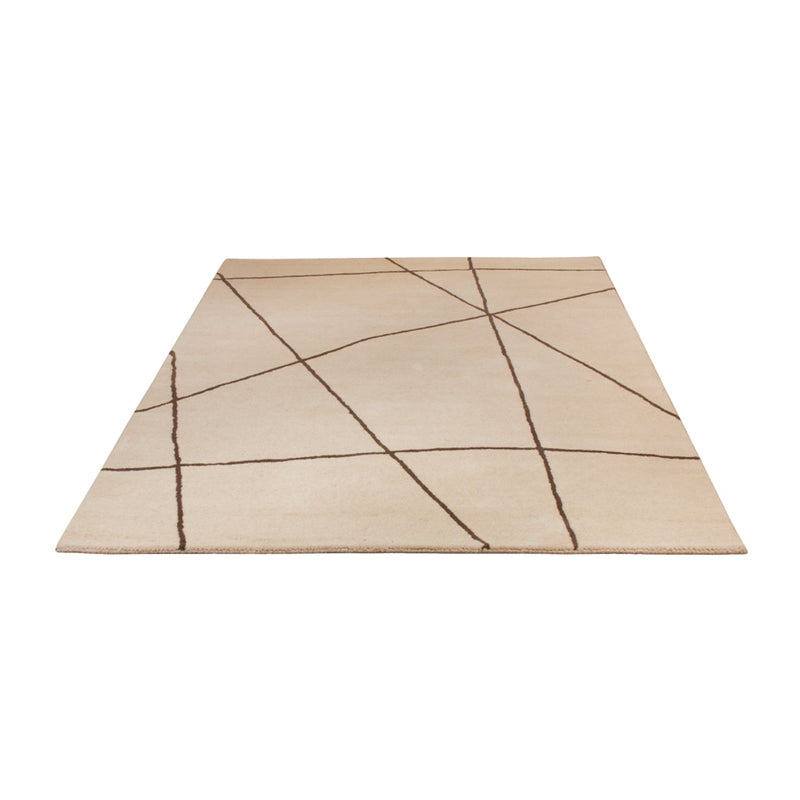 Wollteppich 140x200cm - beige