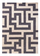 Designer Teppich 140x200cm - grau