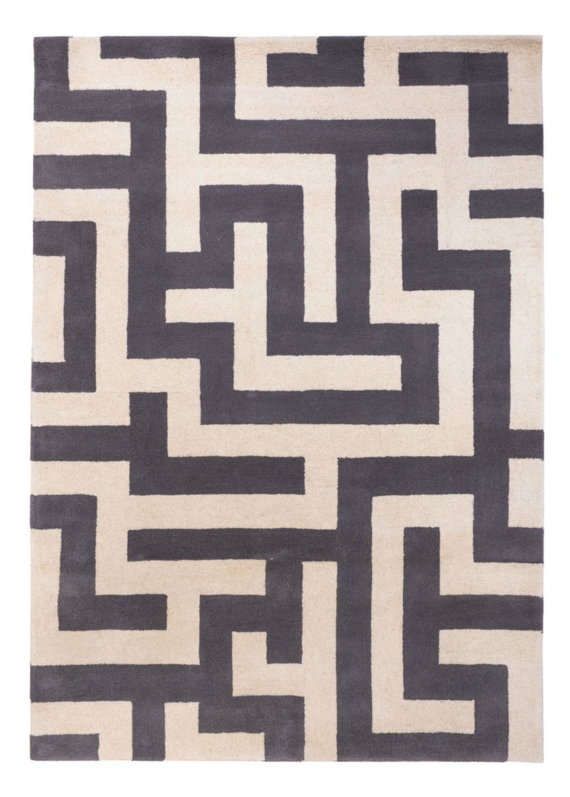 Designer Teppich 140x200cm - grau