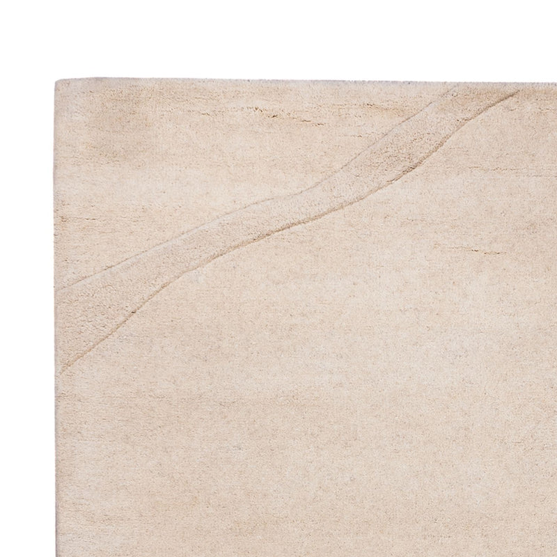 Wollteppich 140x200cm - beige