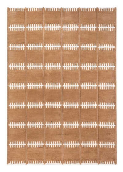 Wollteppich 140x200cm - braun