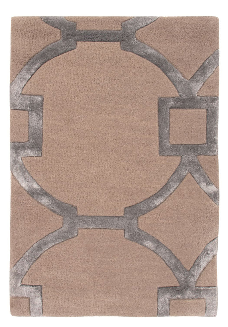 Designer Teppich - 60 x 90 cm - silber