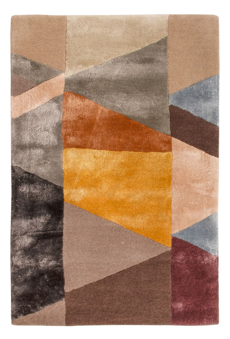 Designer Teppich - 60 x 90 cm - mehrfarbig