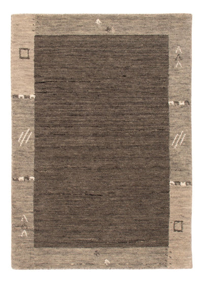 Gabbeh Teppich Softy 60x90cm - Wollteppich - grau