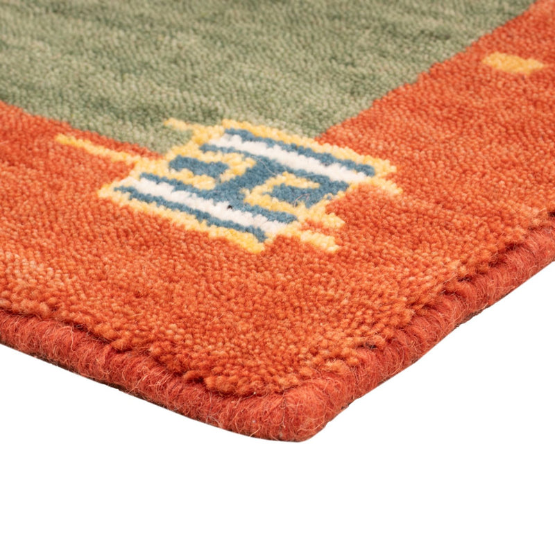 Gabbeh Teppich - Softy - 60 x 90 cm - grün