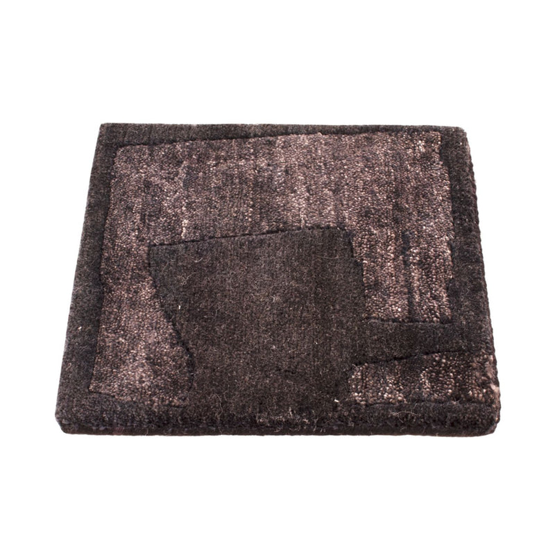 Designer Teppich 30x30cm - anthrazit