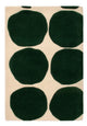 Wollteppich - 60 x 90 cm - grün