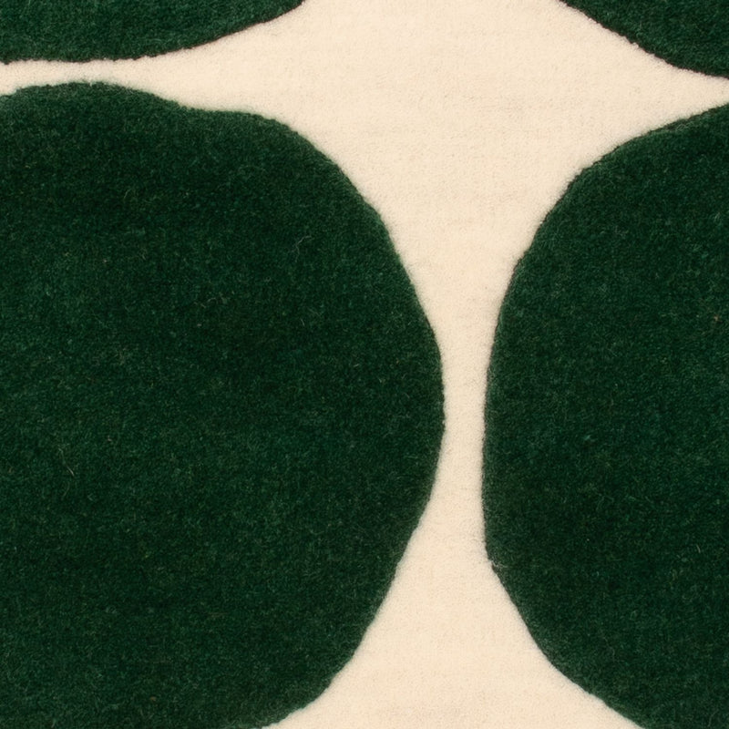 Wollteppich - 60 x 90 cm - grün