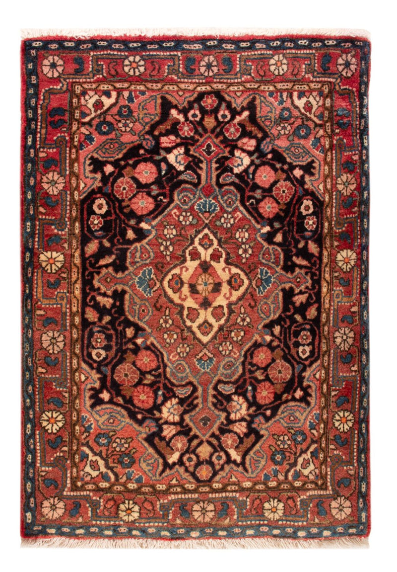 Malayer Teppich 62x92cm - Perserteppich - dunkelblau