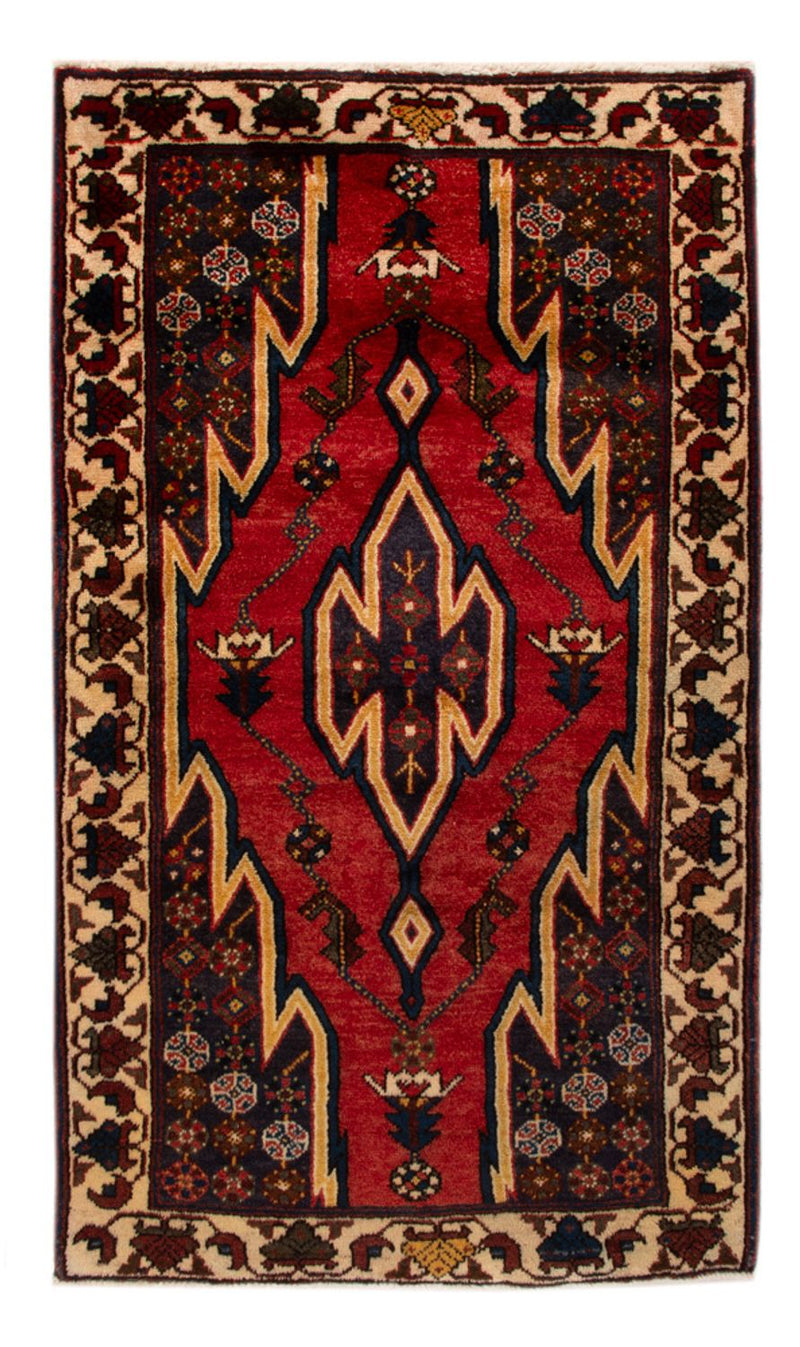 Hamadan Teppich 83x137cm - Perserteppich - rot