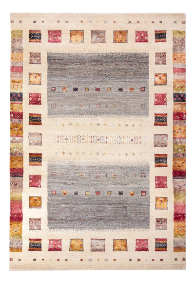 Indo Loribaft Teppich 166x245cm - Wollteppich - natur
