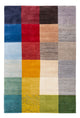 Indo Loribaft Teppich 120x182cm - Wollteppich - bunt