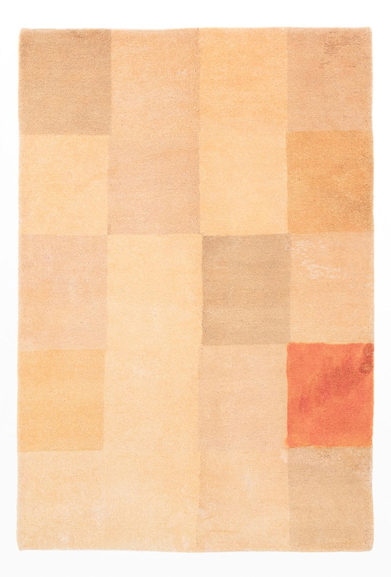 Gabbeh Teppich Indus 130x190cm - Wollteppich - hellbeige