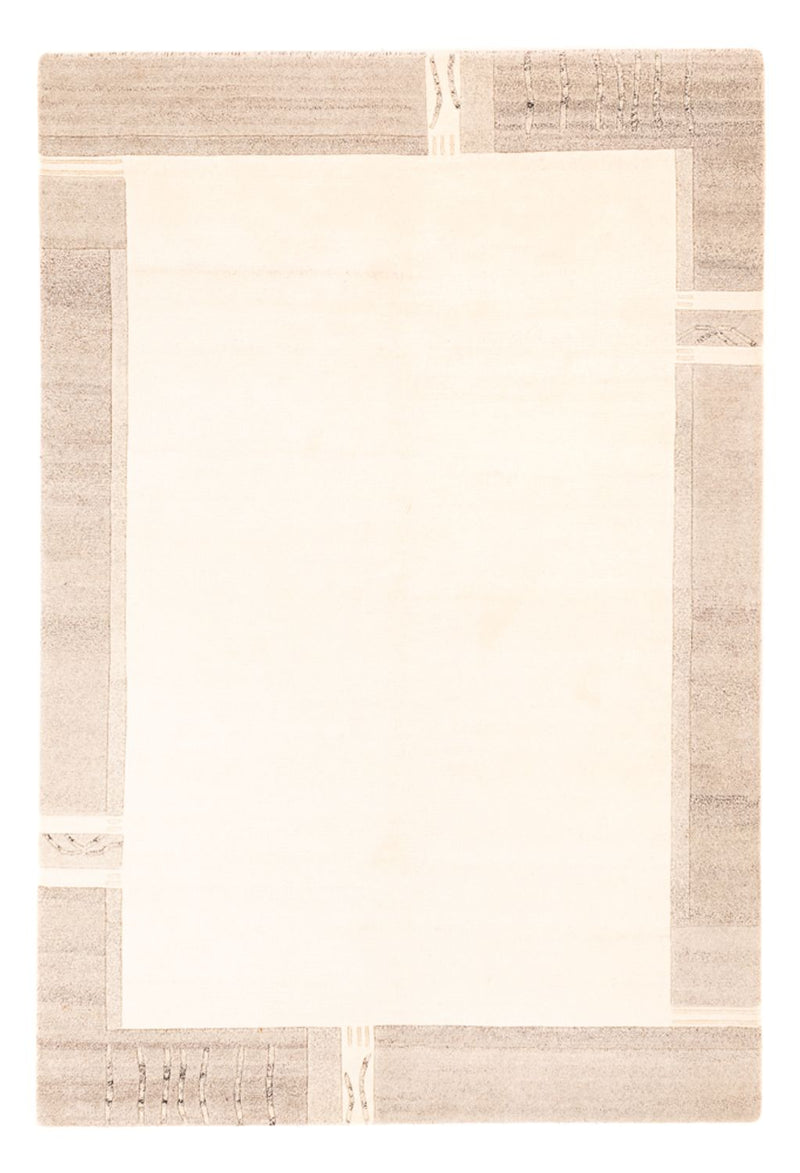 Nepal Teppich - 142 x 200 cm - weiß