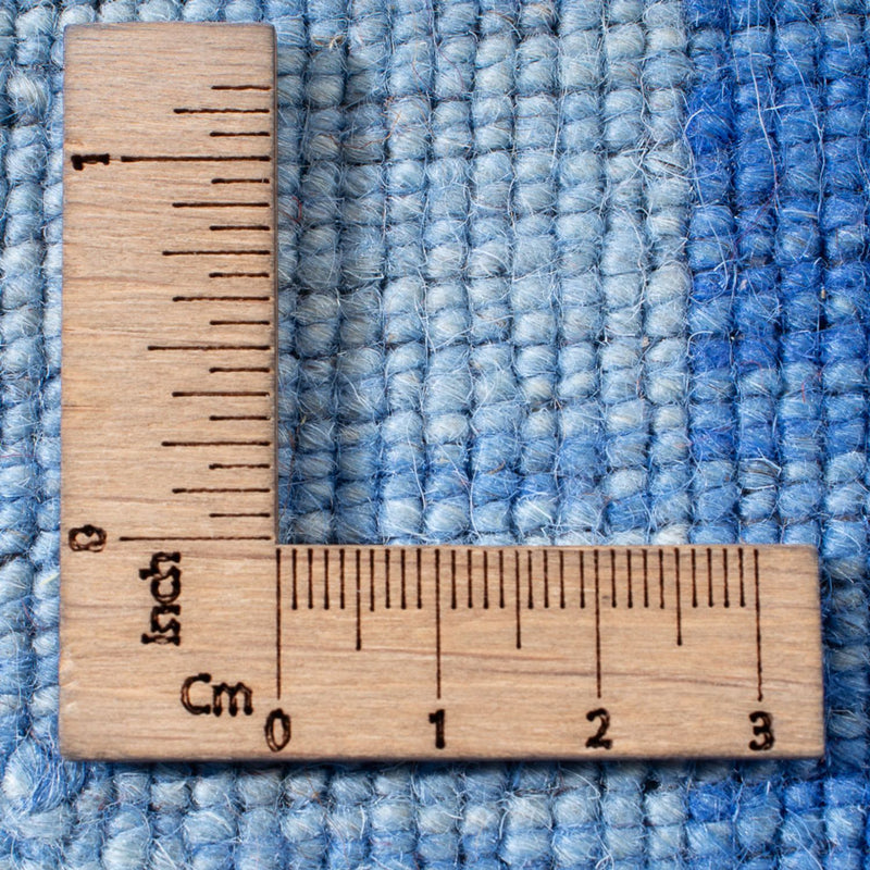 Loribaft Loom Teppich 123x185cm - Wollteppich - blau