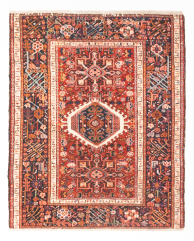 Hamadan Teppich 108x130cm - Perserteppich - hellrot