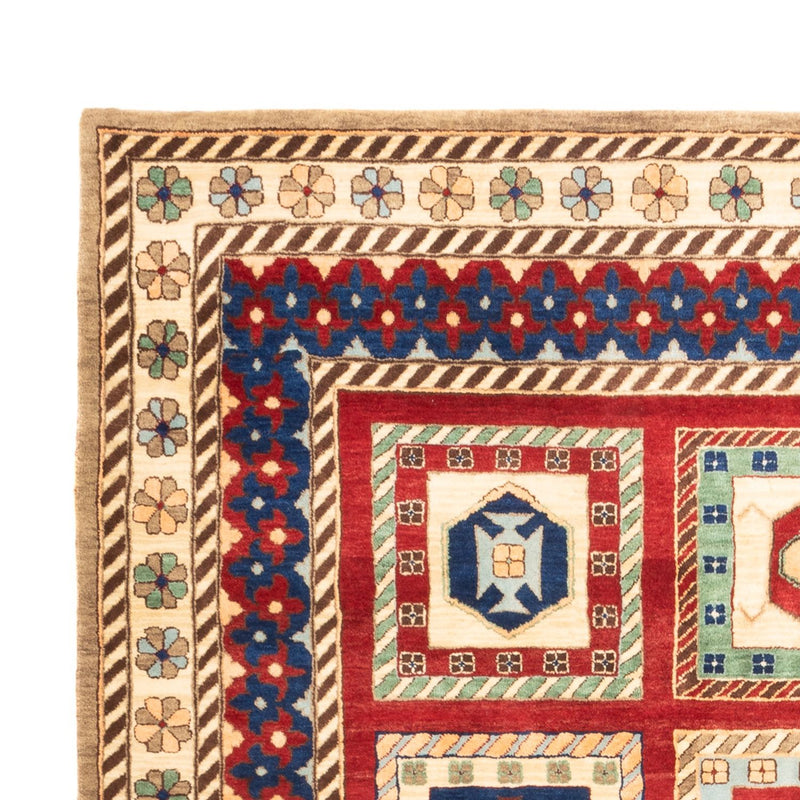 Indo Loribaft Teppich 168x241cm - Wollteppich - mehrfarbig