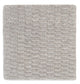 Wollteppich 32x32cm - grau