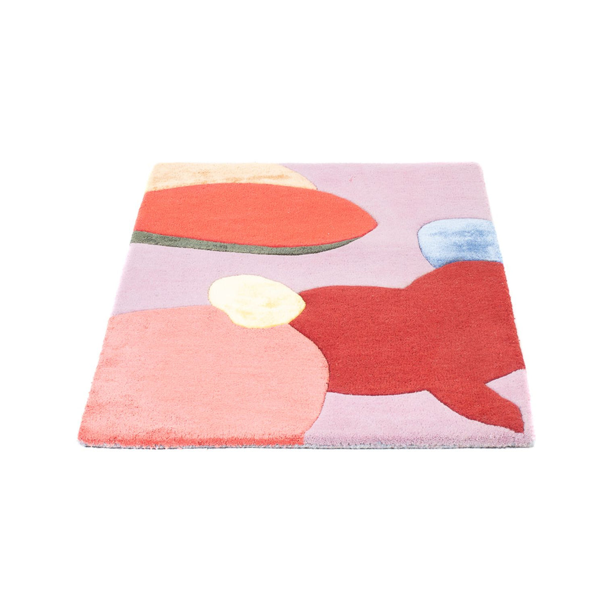 Wollteppich - 62 x 92 cm - mehrfarbig