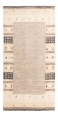 Gabbeh Teppich Indus 70x145cm - Wollteppich - hellgrau – product image
