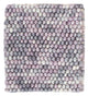 Wollteppich 32x32cm - mehrfarbig