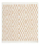 Wollteppich 32x35cm - beige