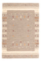 Loribaft Loom Teppich 60x90cm - Wollteppich - dunkelbeige