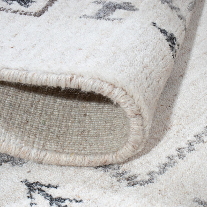 Gabbeh Teppich Indus 60x90cm - Wollteppich - beige