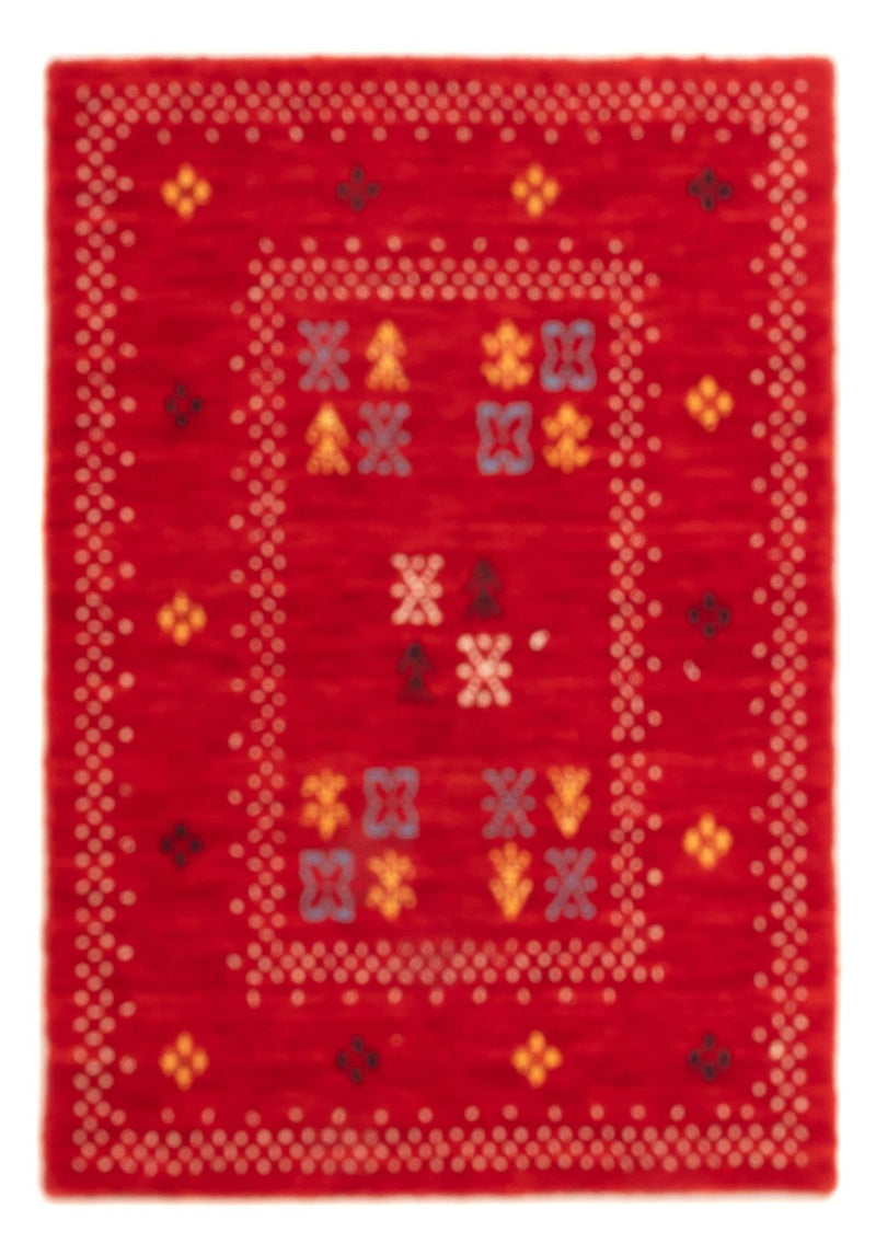 Gabbeh Teppich - Loribaft Softy - 60 x 90 cm - rot