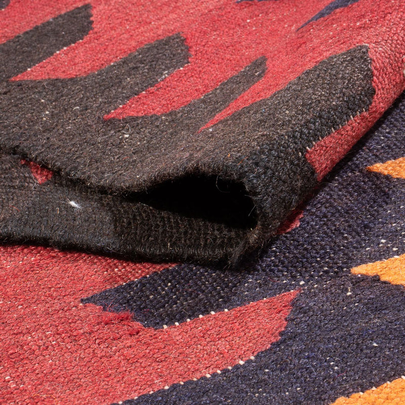 Läufer Kelim - Old - 140 x 423 cm - dunkelrot