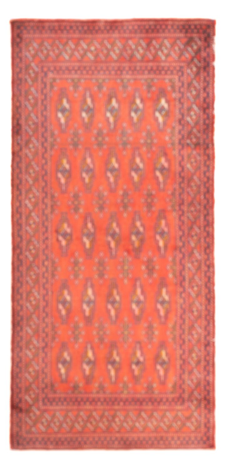 Turkaman Teppich 60x130cm - Orientteppich - hellrot