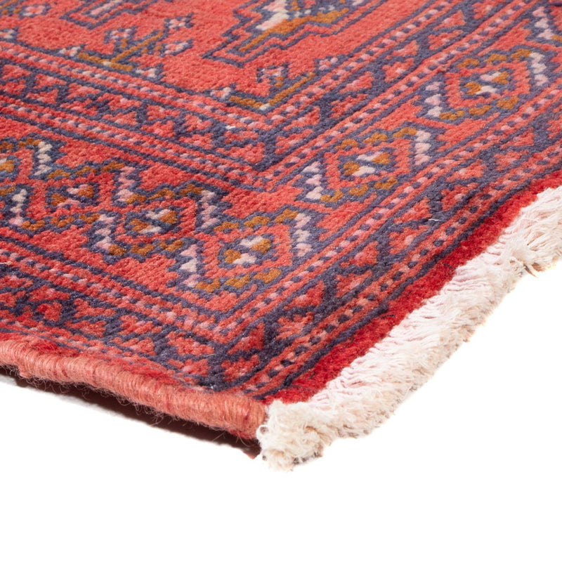 Turkaman Teppich 60x130cm - Orientteppich - hellrot