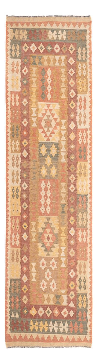 Läufer Kelim - Splash - 95 x 315 cm - hellbeige