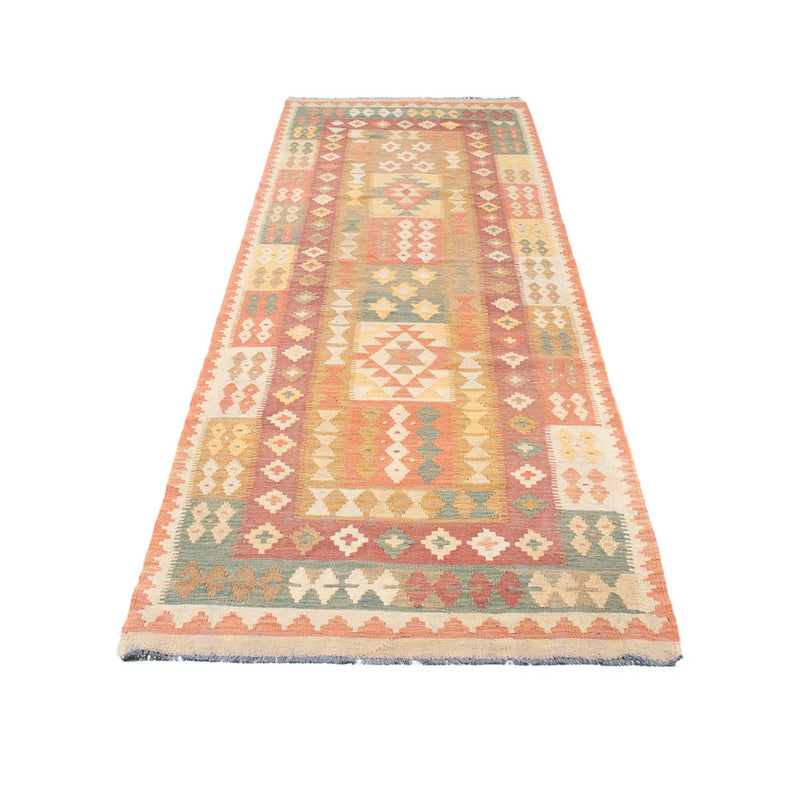 Läufer Kelim - Splash - 95 x 315 cm - hellbeige