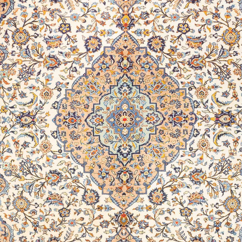 Perserteppich - Keshan - 302 x 405 cm - dunkelbeige