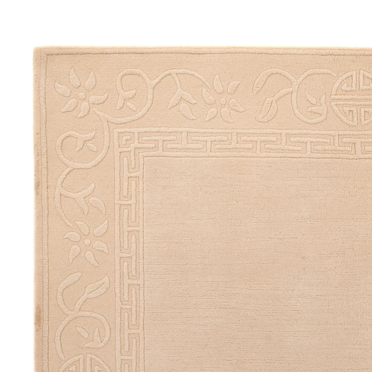 Wollteppich - 144 x 201 cm - beige