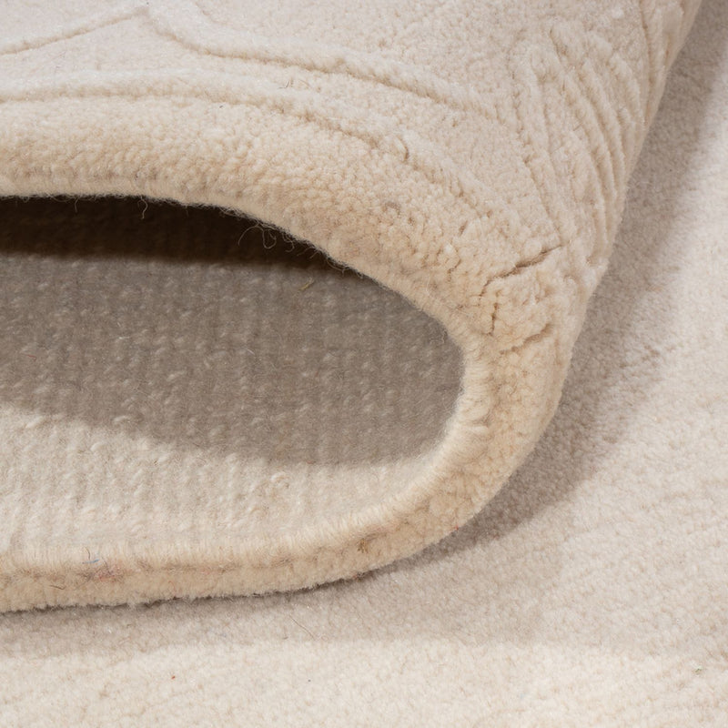 Wollteppich - 144 x 201 cm - beige