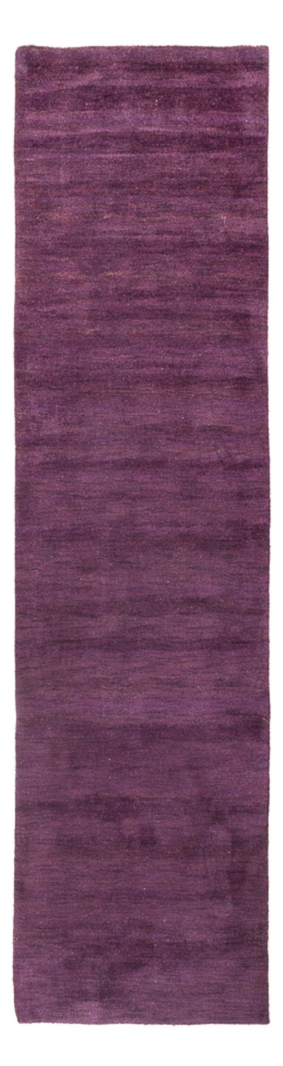 Gabbeh Teppich Indus 80x300cm - Wollteppich - lila