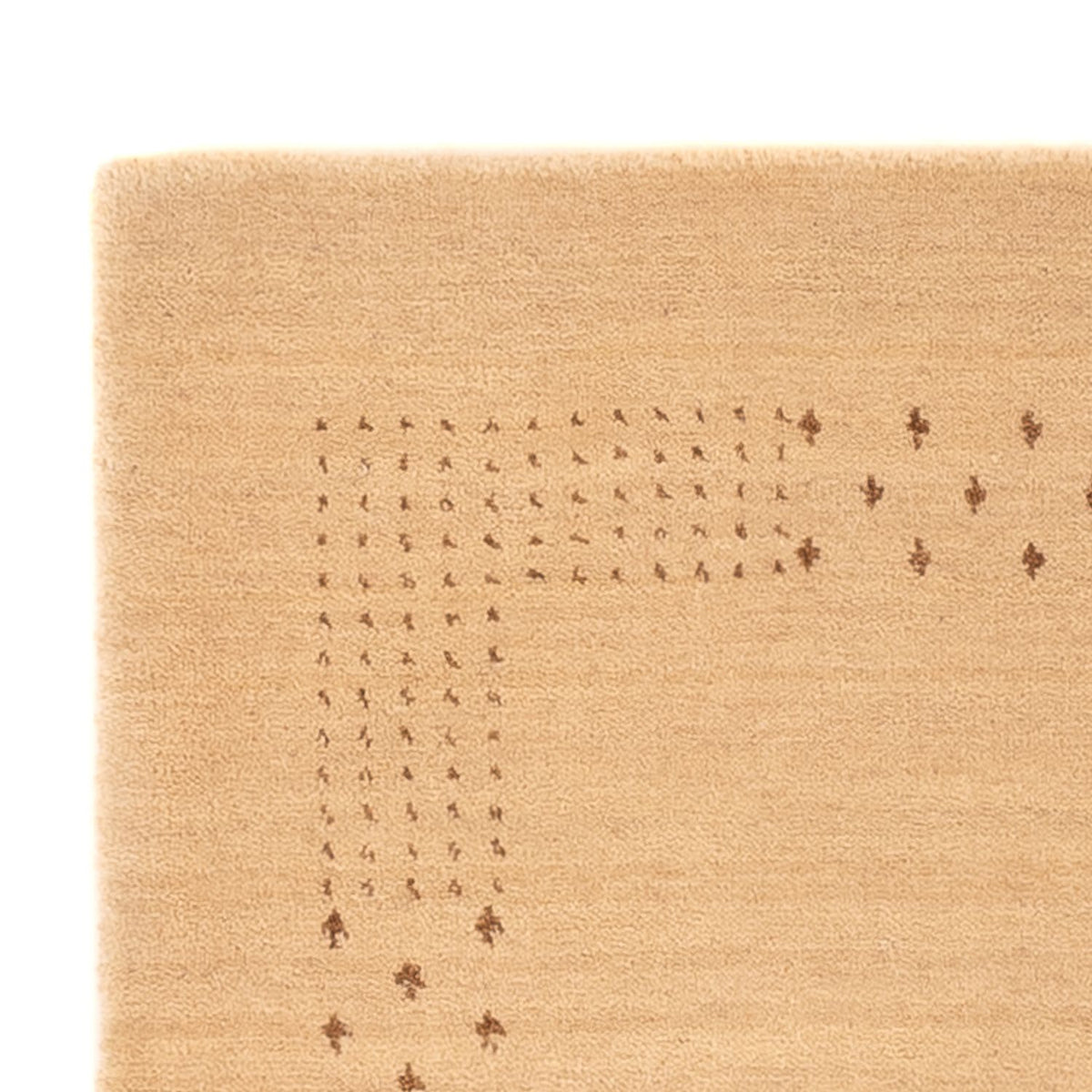 Indo Loribaft Teppich 63x93cm - Wollteppich - beige