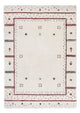 Loribaft Loom Teppich 60x90cm - Wollteppich - hellgrau