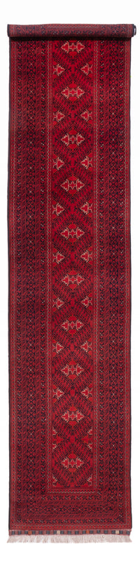 Afghan Teppich 77x390cm - Orientteppich - rot – product image