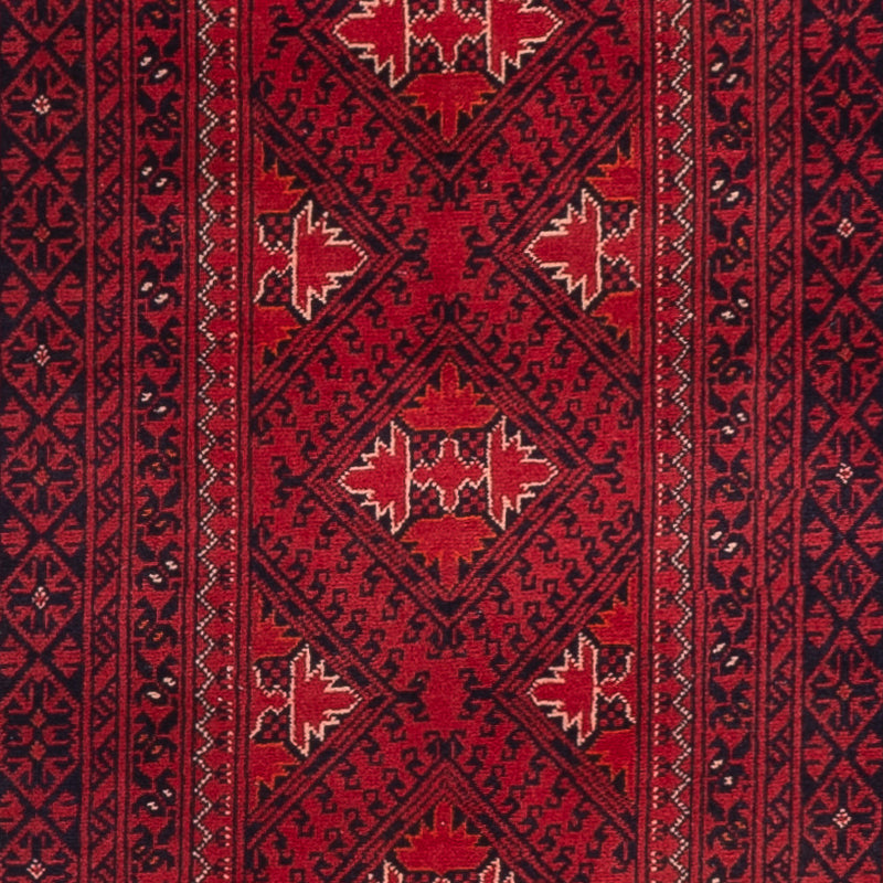 Afghan Teppich 77x390cm - Orientteppich - rot