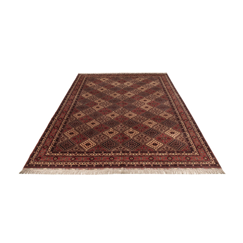 Afghan Teppich 300x410cm - Orientteppich - dunkelbeige