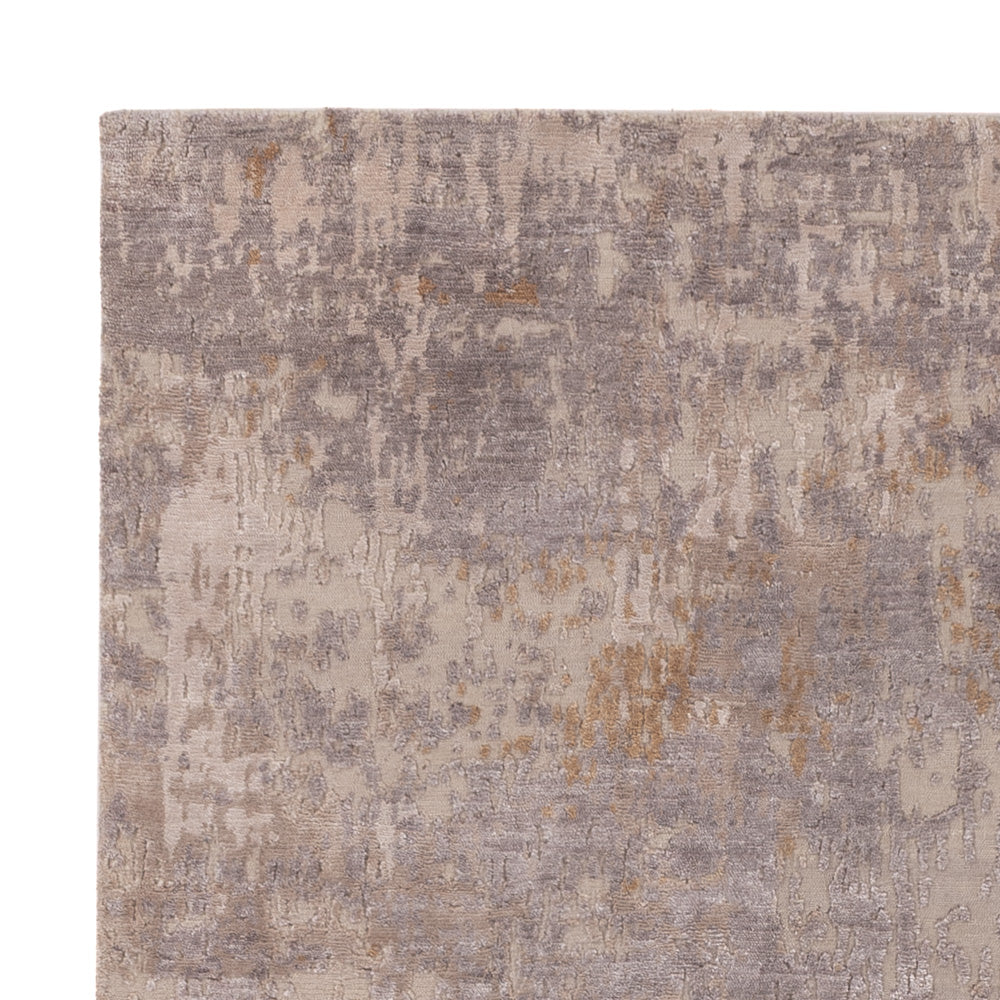 Designer Teppich 154x197cm - silber